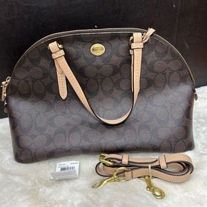 Coach peyton signature cora domed satchel